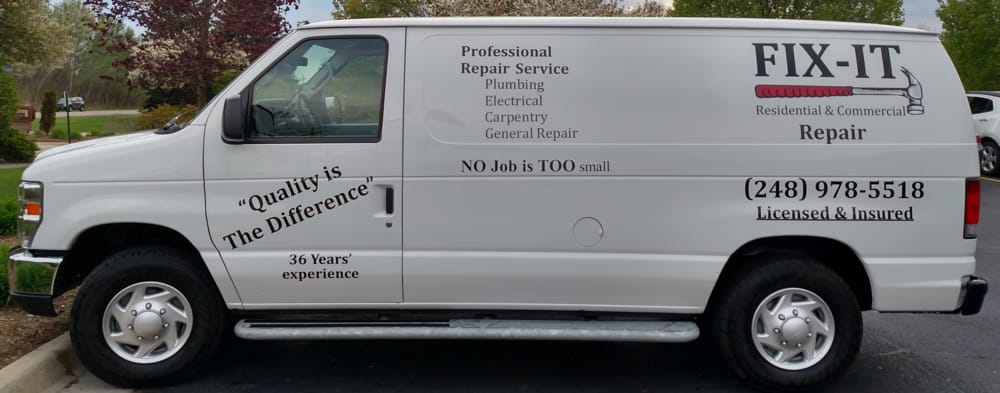 Van of FIX-IT Residential & Commercial Repair Company in Shelby Township, MI