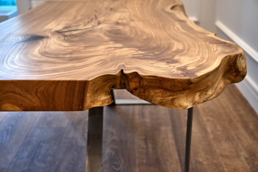 Live edge table, custom woodworking and carpentry in Macomb County, MI